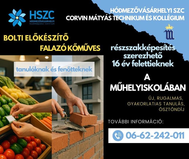 A MÜHELYISKOLÁBAN
