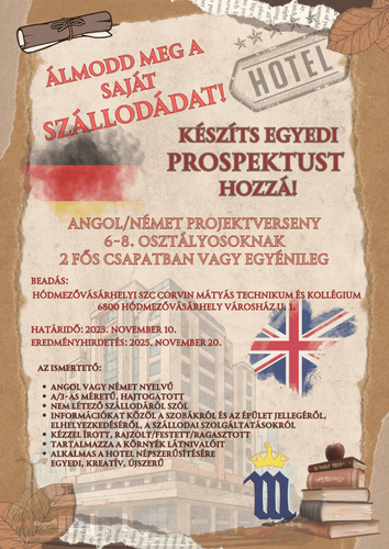 Angol/német projekt verseny