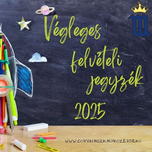 Végleges felvételi jegyzék